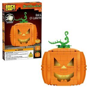 Brickcraft Brick-O’-Lantern Pumpkin Building Set 233 Pieces